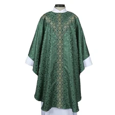 Green Chasuble Vestment Monreale Collection Semi-Gothic Church Clergy New