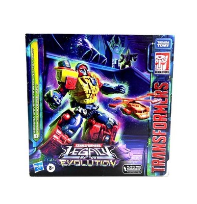 Transformers Legacy Evolution Armada Universe Powerlinx Hot Shot and Jolt SDCC