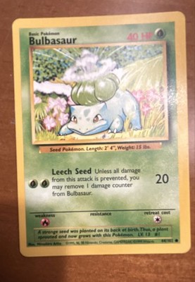 Bulbasaur 044/102 Base Set Regular