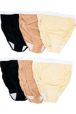 Breezies 6-pack Set Original Cotton Hi-Cut Panties Basic Pack