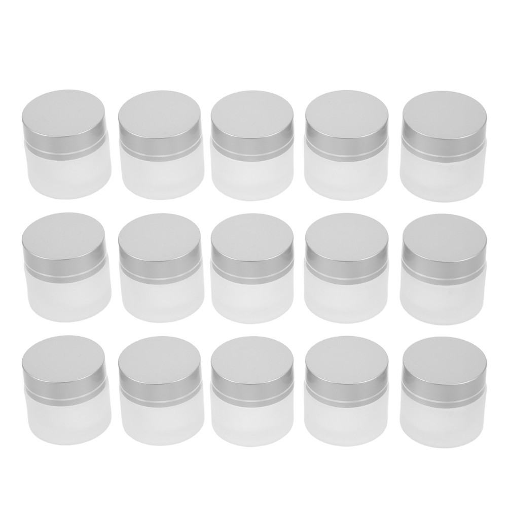 Containers Travel Lotion Jar Refillable Glass