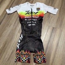Team Zoot Tri Full Zip Racesuit Cycling Triathlon One Piece Suit Womens Size S