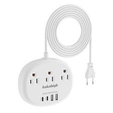 European Travel Plug Adapter with USB C, Multi Country Outlet Adapter with 3 ...