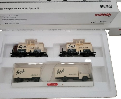 Märklin 46753 histor. Kesselwagen-Set + LKW  limitiert    OVP   - unbespielt - | Condition: Gebraucht