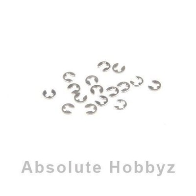 RC Screwz Stainless 3mm E-Clip - 15 qty - RCZ03ECLIP