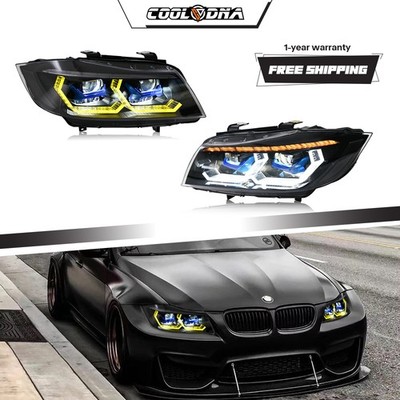 LED Scheinwerfer Set für BMW E90 E91 3er 2005-2012 Sequenz Blinker Tagfahrlicht