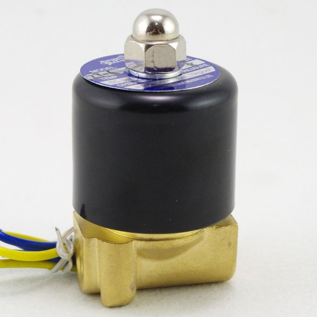 Methane Gas Fuel Propane 2 Ways NC Solenoid Valve 1/8" BSPP Connection
