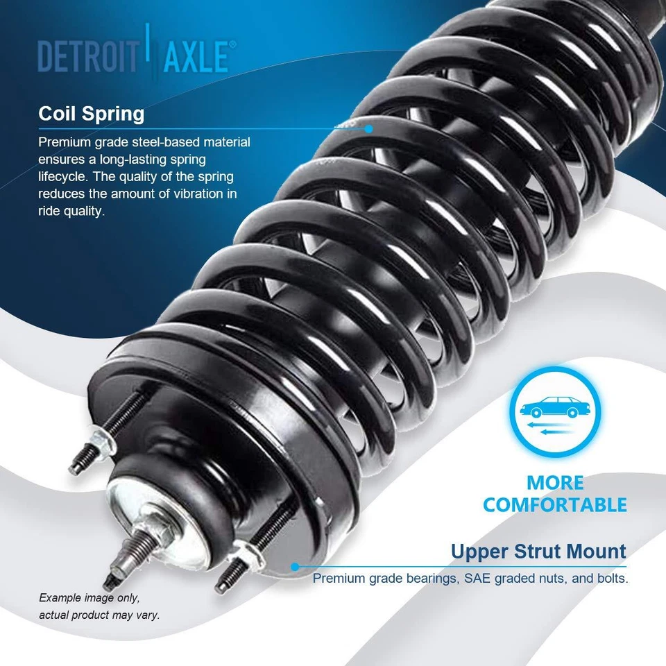 4 piezas puntales delanteros + amortiguadores traseros para Ford Crown Victoria Lincoln Town Car Mercury Foto 3 de 4