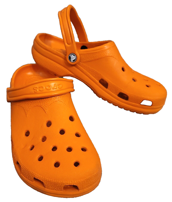 Crocs Crocband Slip On Clogs Orange 11016-83A Mens Sz 9 Crocs Crocband 11016 83A Flip-Flops Orange - Fashion Shoes main image 3