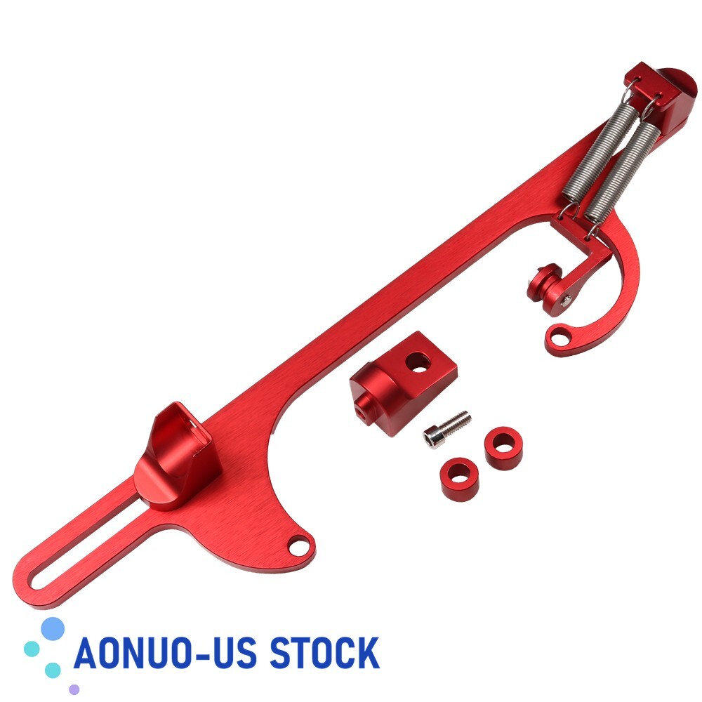 Red Throttle Cable Bracket For SBC 307/350 – Fits Holley 4150/4160 Carburetors