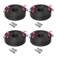 ZOSI BNC Cable 100ft Extension Video Power BNC RCA Connector Cord for Camera DVR