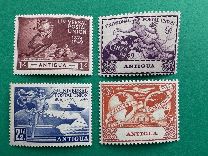 Antigua Scott# 100-103 MNH Mint Never Hinged OG VF UPU-75 1949