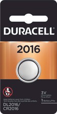 Duracell CR2016 Battery 3V Lithium Coin Cell CR2016 Batteries 1 Count 