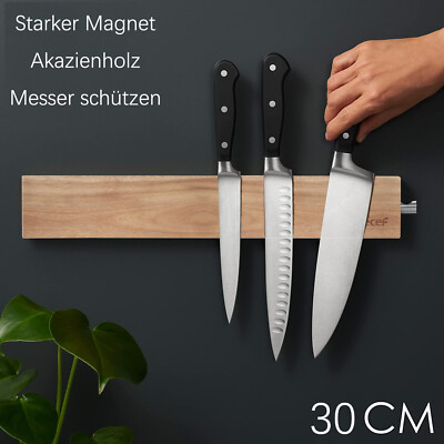 30cm Magnetleiste Messer Akazienholz Messerhalter Werkzeughalter Messer Schützen