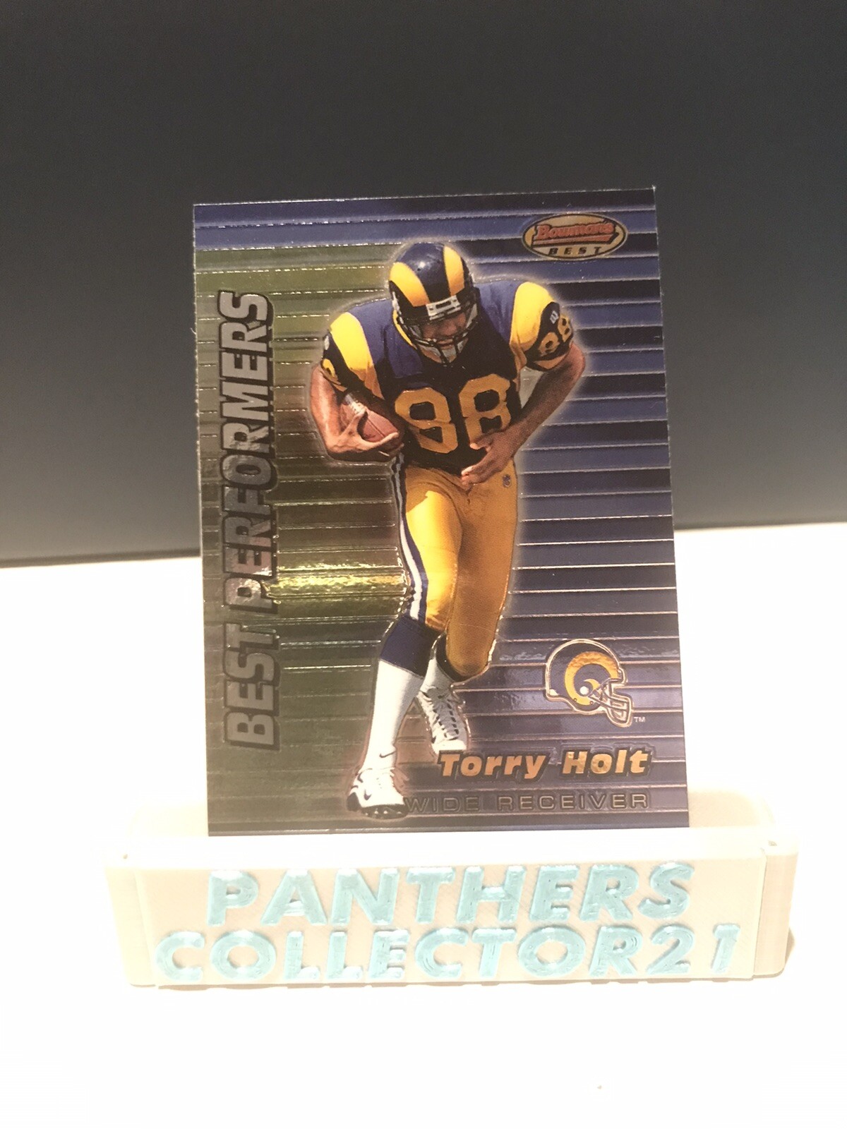 1999 Bowman's Best Football Card #99 Torry Holt BP