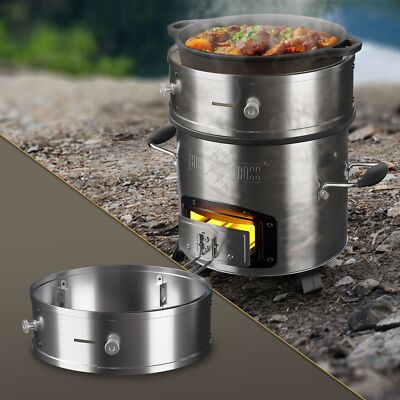 Power Ring für BBQ Raketenofen Rocket Stove Feuerring Edelstahl Ø 25-35 x 9 cm