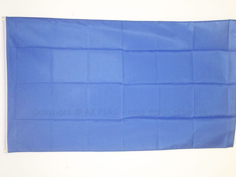 Drapeau unicolore bleu 250x150cm AZ FLA pavillon en polyester