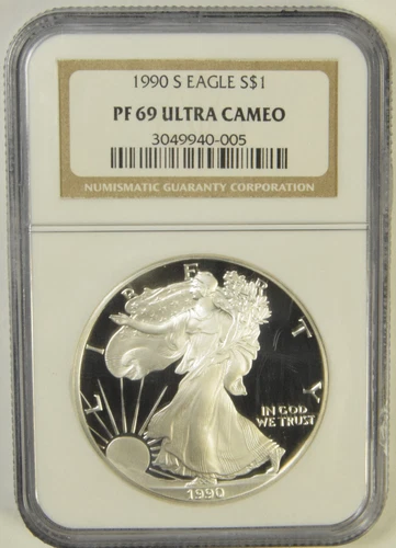 1990-S Silver Eagle NGC PF-69 Ultra Cameo #40-005