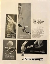 1963 True Temper Hardware Garden Tools VTG 1960s 60s PRINT AD Rocket Hammer