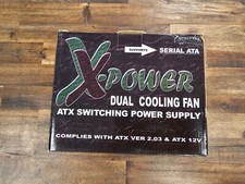 X-Power ATX 550W Switching Power Supply   Dual Cooling Fan, SATA Support, ATX 12