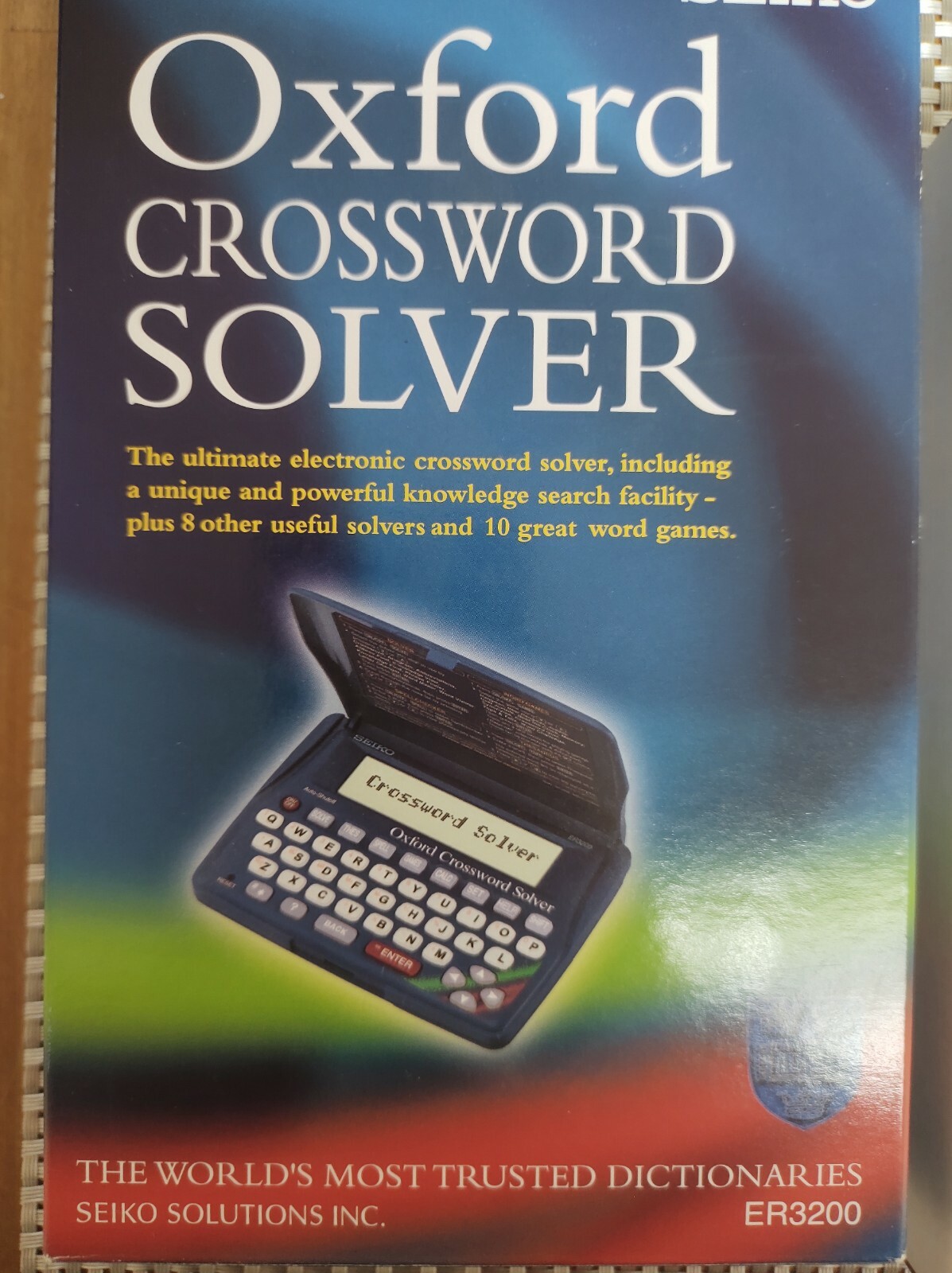 Seiko ER3200 Electronic Oxford Crossword Solver Dictionary Spellchecker