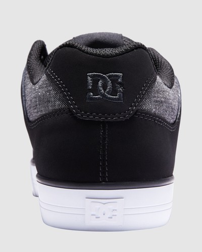 DC PURE LOW ZAMSZ SZNUROWANE SNEAKERSY SKATEBOARDOWE BUTY MĘSKIE CZARNE/SZARE ROZM. 12 NOWE - Zdjęcie 5 z 6