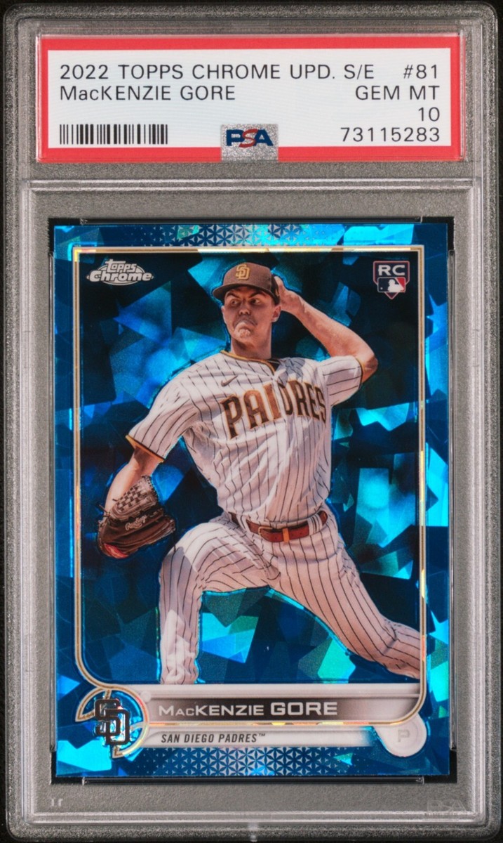 MacKenzie Gore 2022 Topps Chrome Update Sapphire Rookie PSA 10 | eBay