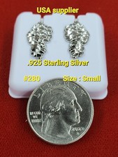 Men/Womens Hip Hop plain Nugget Sterling Silv...