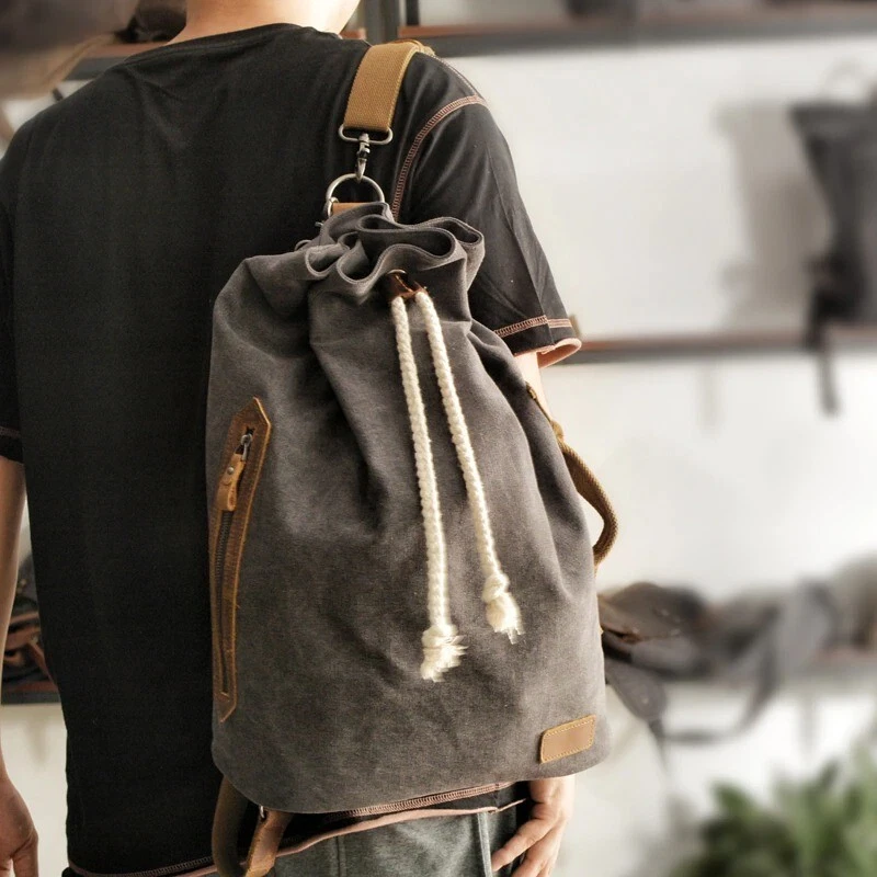 Stylish canvas backpack sale