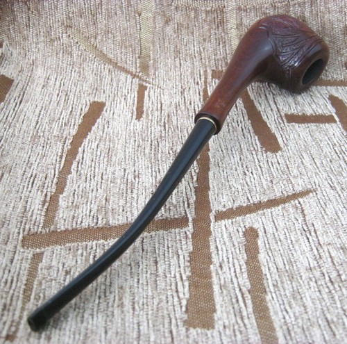 TOBACCO SMOKING PIPE AUTHOR SLIM DESIGN WOMEN LONG HANDCRAFTED in UKRAINE - Picture 4 of 5