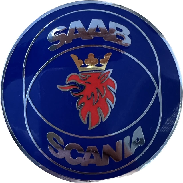 CHROME ENAMEL SAAB SCANIA 9000 4 door 1990-1998 - REAR EMBLEM BRAND NEW |  eBay
