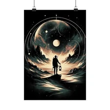 Cosmic Voyage: The Explorer's Poster. Adventures and Exploration Lovers