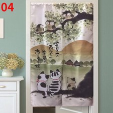Japanese NOREN Door Curtain Cat Doorway Divider Tapestry Hang Drapes 85 150cm