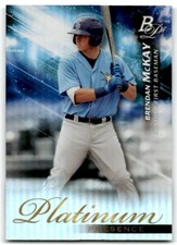 2018 BOWMAN PLATINUM PRESENCE BRENDAN MCKAY TAMPA BAY RAYS #PP-13
