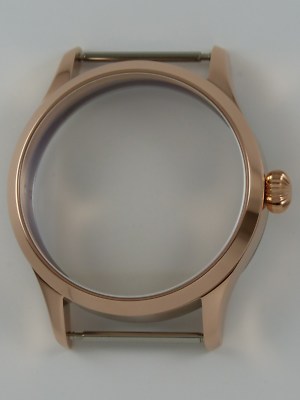 Uhrengehäuse 41mm ETA Unitas 6497 6498 - ROSEGOLD - ONION - Saphir watchcase 