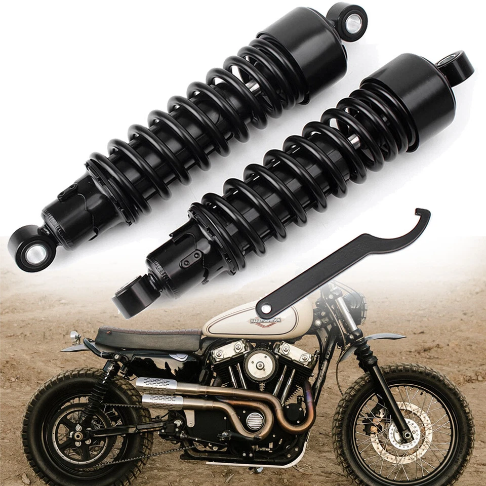 Rear Shocks 11.75" For Harley Sportster FXR Super Glide Iron XL 1200 Seventy Two - Image 4 of 4