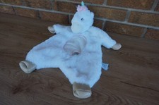 SECURITY Blanket DOUGLAS Baby White Pink UNICORN Rainbow Plush Snuggle Gold 18"