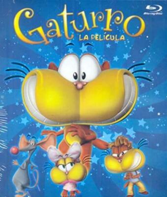Gaturro La Pelicula BLU-RAY MOVIE VIDEO adventurous cat love children's SPANISH