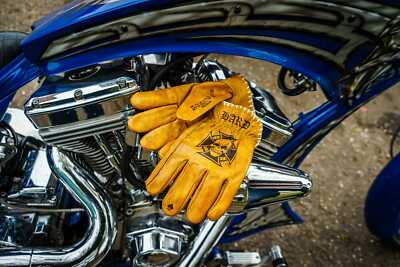 SVAROG MOTORRAD ECHTLEDER BIKER HANDSCHUHE, SCHÄFTE FÜR CHOPPER HARLEY BOBBER