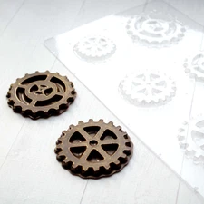 Chocolate Candy Mold Gears Plastic Mold Reusable Cake Decorating Tools