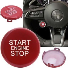 Start Stop Knopf Abdeckung Blende Rot passend für Alfa Romeo Giulia BJ ab 2016>