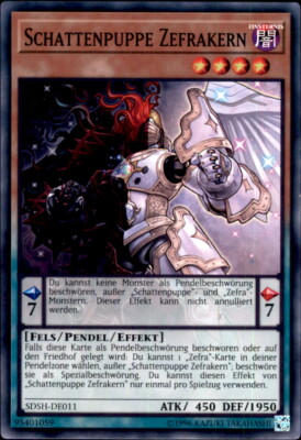 Yugioh SDSH-DE011 - Schattenpuppe Zefrakern