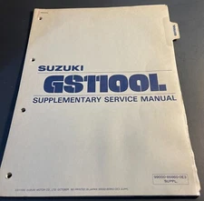 1980 SUZUKI GS1100L SUPPLEMENT SERVICE MANUAL 99000-85860-0E3  (812)