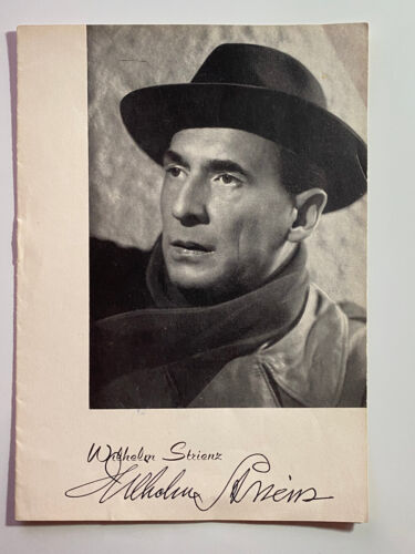 Wilhelm Strienz - cantante - autografo originale - taglia 21 x 15 cm - Foto 1 di 3