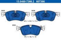 Bremsscheiben-BremsbeläGe-Kit ATE 13.0460-7366.2 MERCEDES-BENZ 420 420 46 00