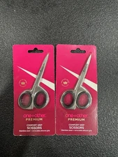 2 Pack!! One + Other Premium Comfort Grip Scissors - Stainless Steel NEW