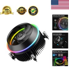 90mm ARGB CPU Cooler with PWM Control for Intel LGA 1851  1700  Quiet Design