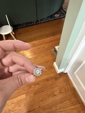 Platinum Round Brilliant Natural Diamond Engagement Ring 1.75 ct GIA K / SI1