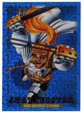 2024 Upper Deck SkyBox Marvel Masterpieces 92 Platinum Blue Traxx SHATTERSTAR 74
