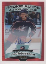 2019-20 O-Pee-Chee Platinum Rookie Autos Red Prism 14/50 Emil Bemstrom Auto 1u6